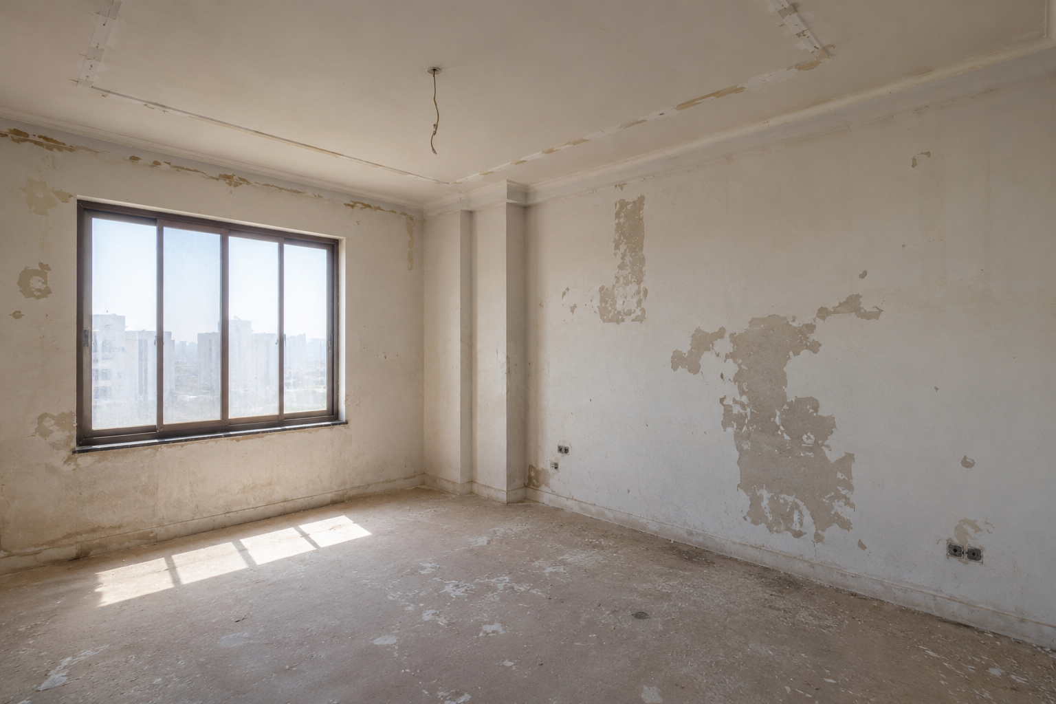 Room before painting, prior to YY Paint and Maintenance work
